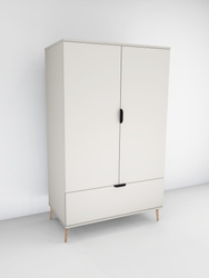 Szafa dwudrzwiowa ESTELLA z szufladą Kaszmir